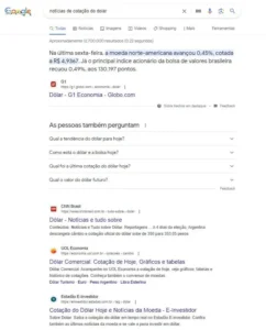 serp de cotacao do dolar